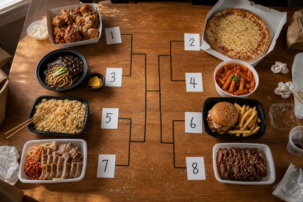 주말 배달음식 월드컵